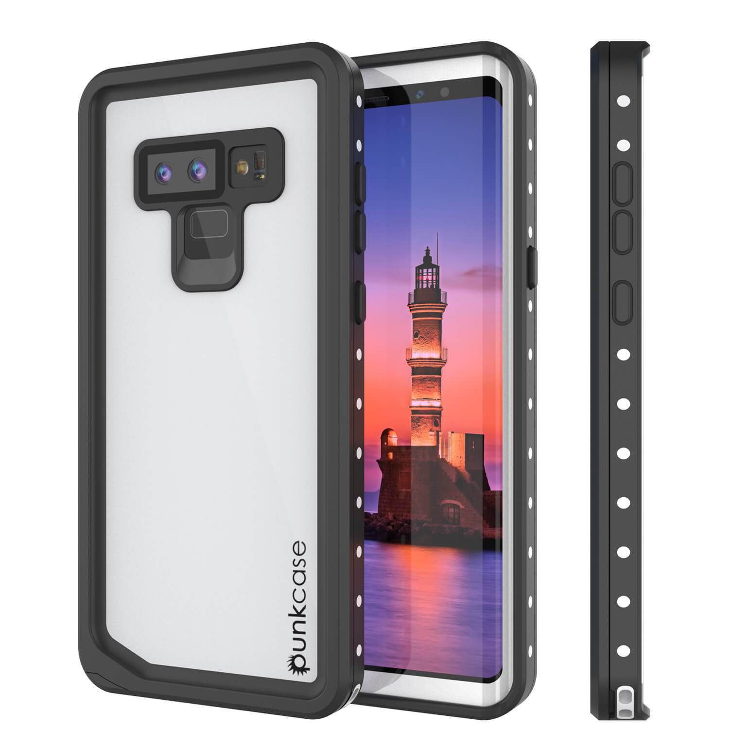 Galaxy Note 9 Waterproof Case, PunkСase StudStar White