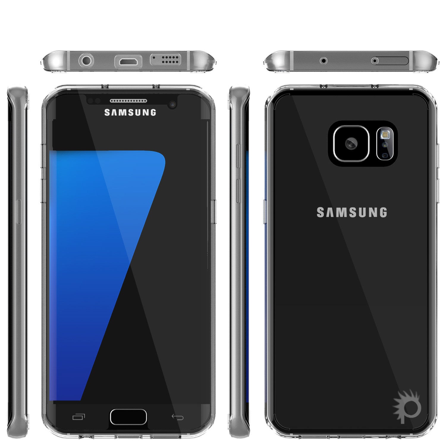 PUNKCASE - Lucid 2.0 Series Slick Frame Case for Samsung S7 Edge |Clear