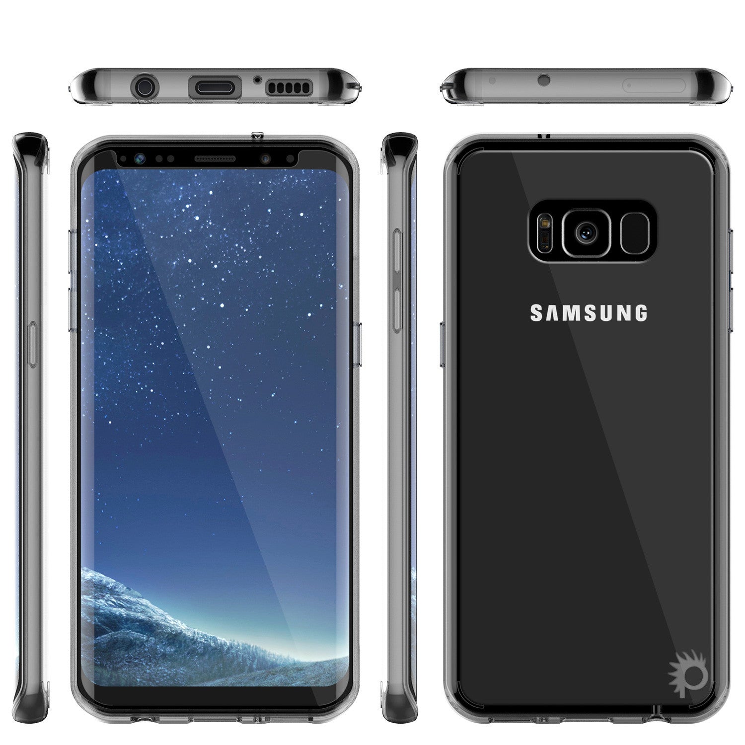 S8 Plus Case Punkcase® LUCID 2.0 Clear Series w/ PUNK SHIELD Screen Protector | Ultra Fit