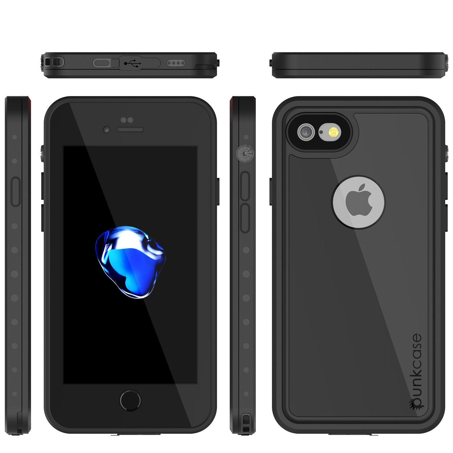 PUNKCASE - Studstar Series Snowproof Case for Apple IPhone 7 | Black