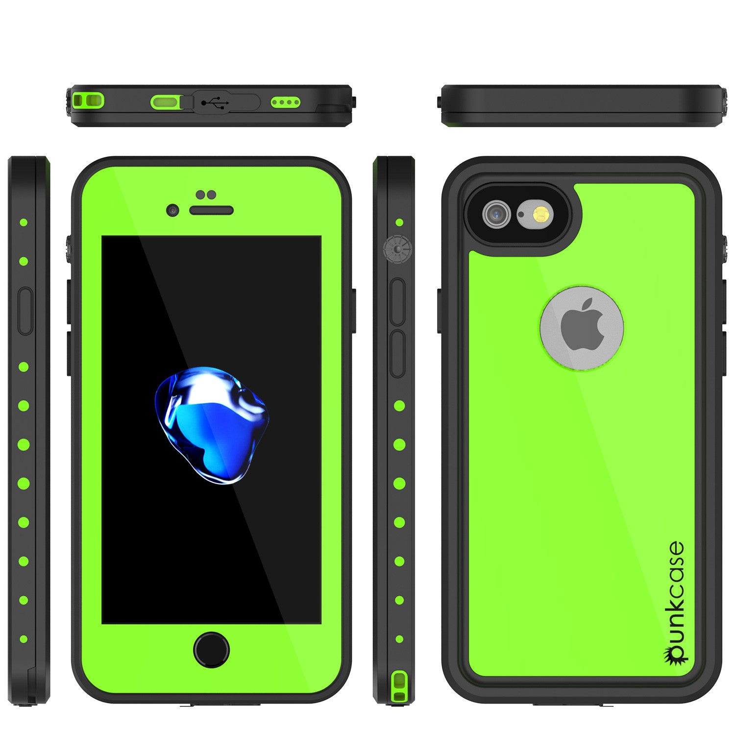 PUNKCASE - Studstar Series Snowproof Case for Apple IPhone 7 | Light Green