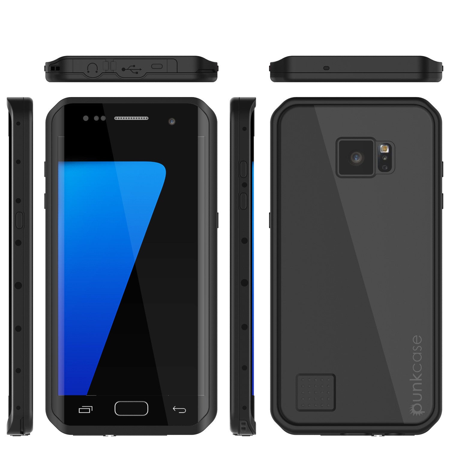 PUNKCASE - Studstar Series Snowproof Case for Galaxy S7 Edge | Black