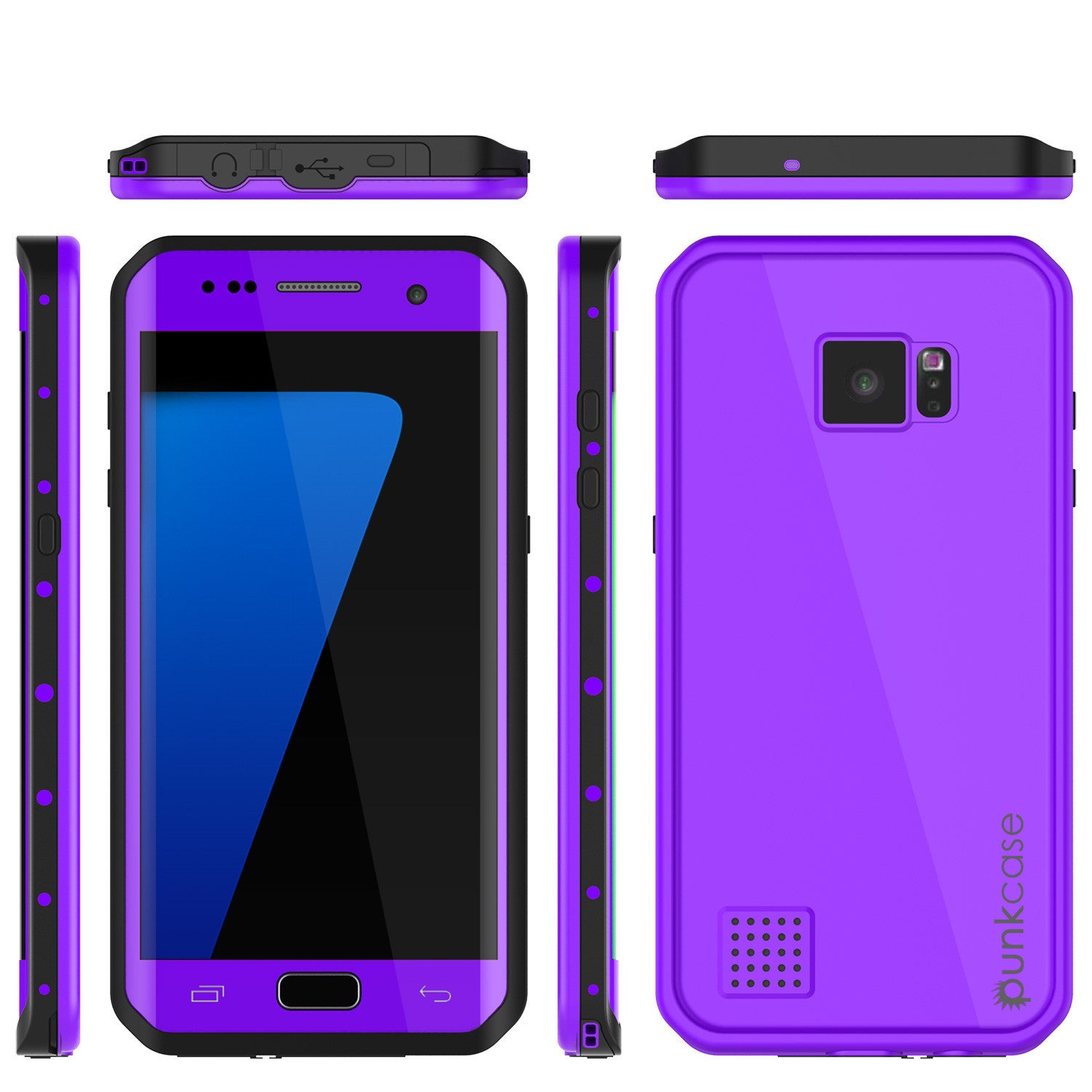 PUNKCASE - Studstar Series Snowproof Case for Galaxy S7 Edge | Purple