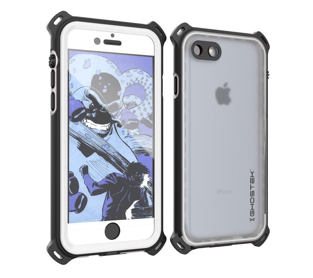 iPhone 8 Waterproof Case, Ghostek Nautical Series for iPhone 8 | Slim Underwater Protection | Adventure Duty | Ultra Fit | Swimming (White)