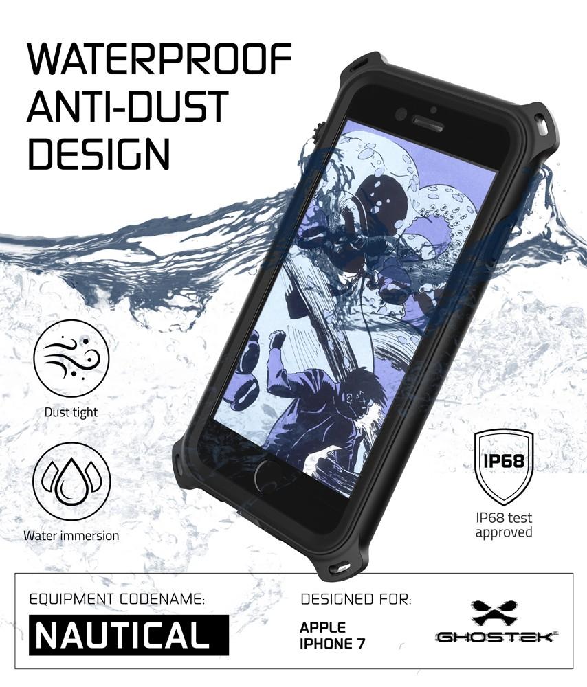 iPhone 7 Case, Ghostek Nautical Series for iPhone 7 Case | BLACK