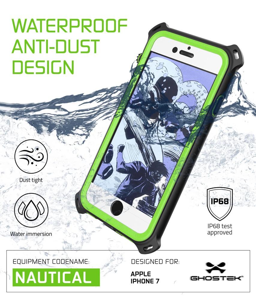 iPhone 7 Case, Ghostek Nautical Series for iPhone 7 Case | GREEN