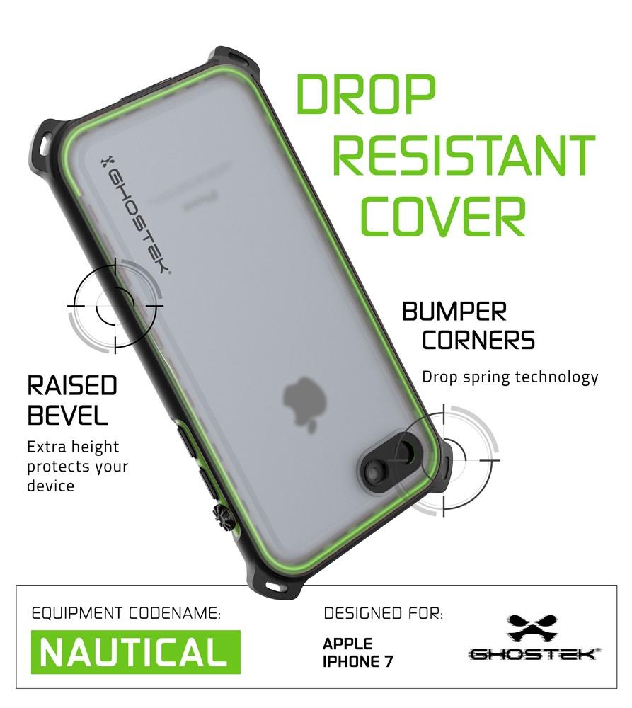 iPhone 7 Case, Ghostek Nautical Series for iPhone 7 Case | GREEN