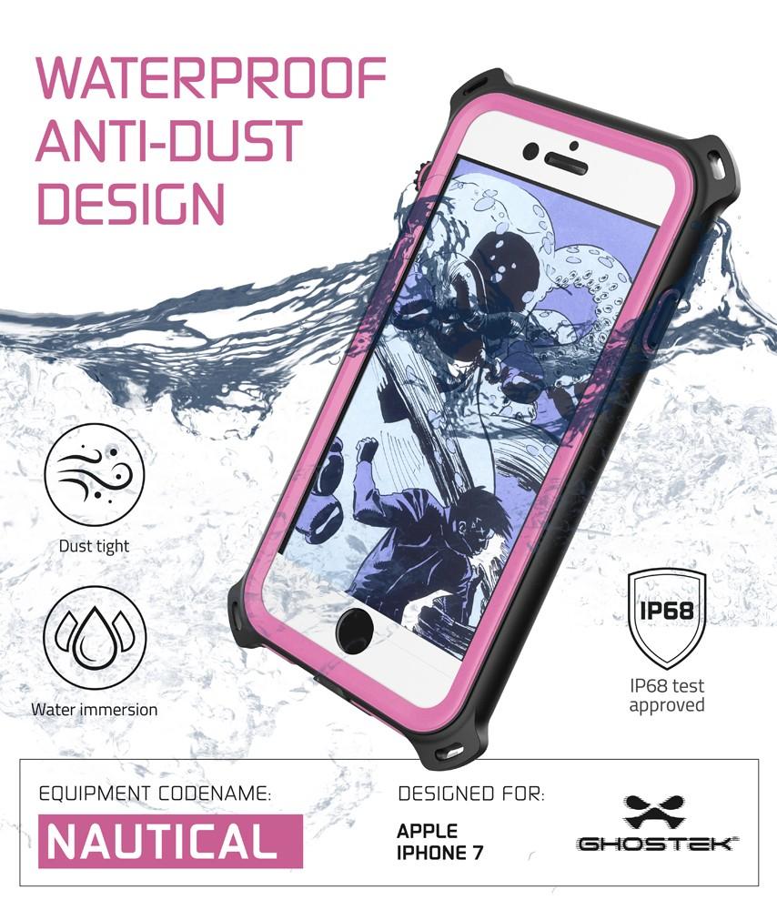 iPhone 7 Case, Ghostek Nautical Series for iPhone 7 Case | PINK