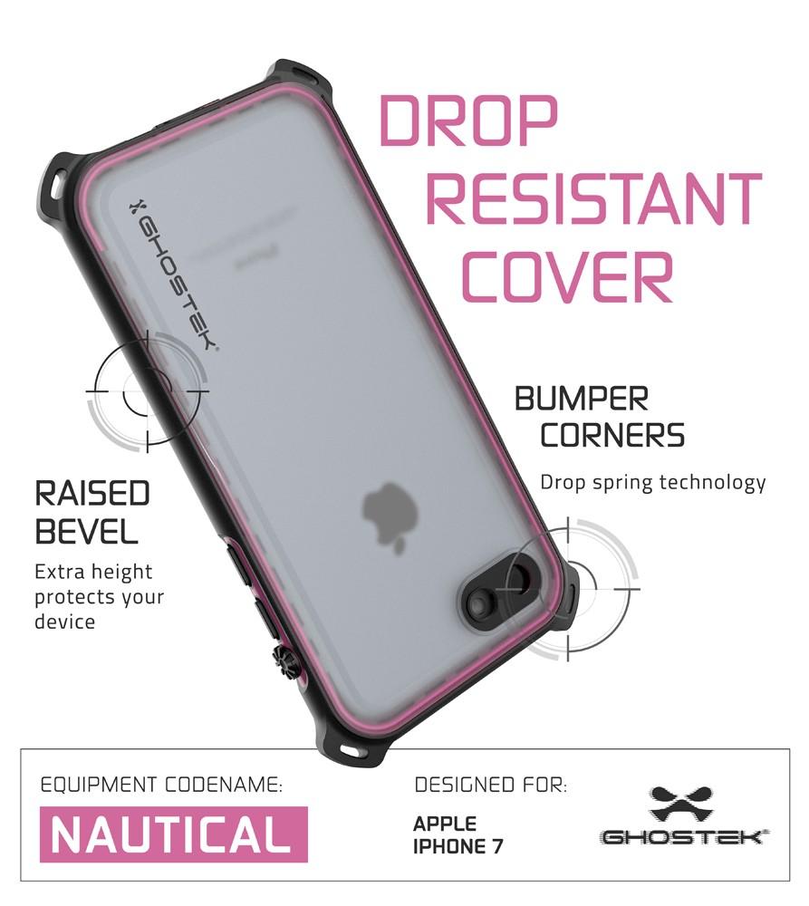 iPhone 7 Case, Ghostek Nautical Series for iPhone 7 Case | PINK