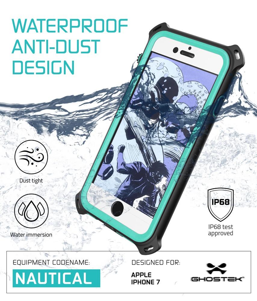 iPhone 7 Case, Ghostek Nautical Series for iPhone 7 Case | TEAL