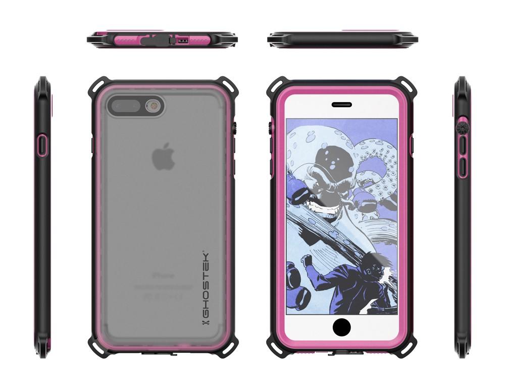 iPhone 7+ Plus case, Ghostek® Nautical Series for iPhone 7+ Plus Rugged Heavy Duty Case | Pink