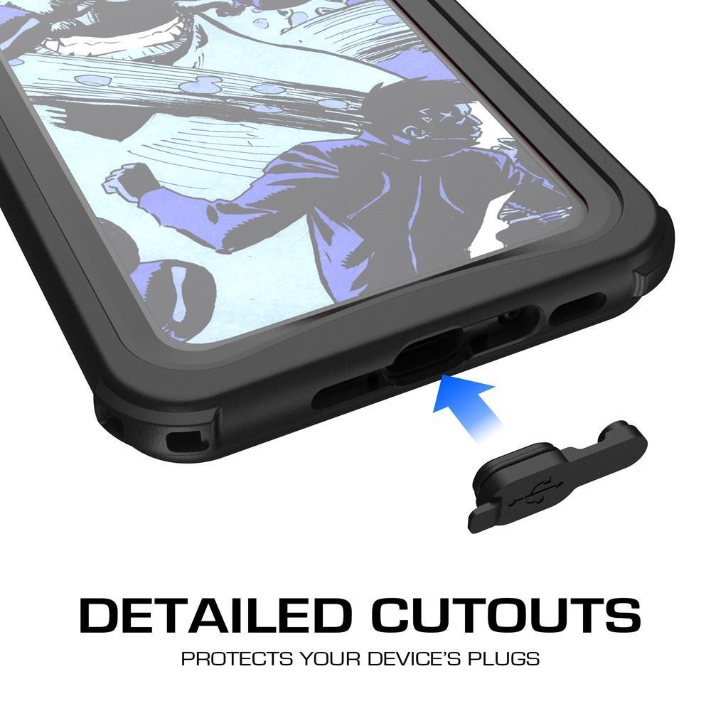 iPhone X 10 Waterproof Case, Ghostek Nautical Military Grade Shock & Drop Tested | Face ID Compatible – Retail Packaging | Black