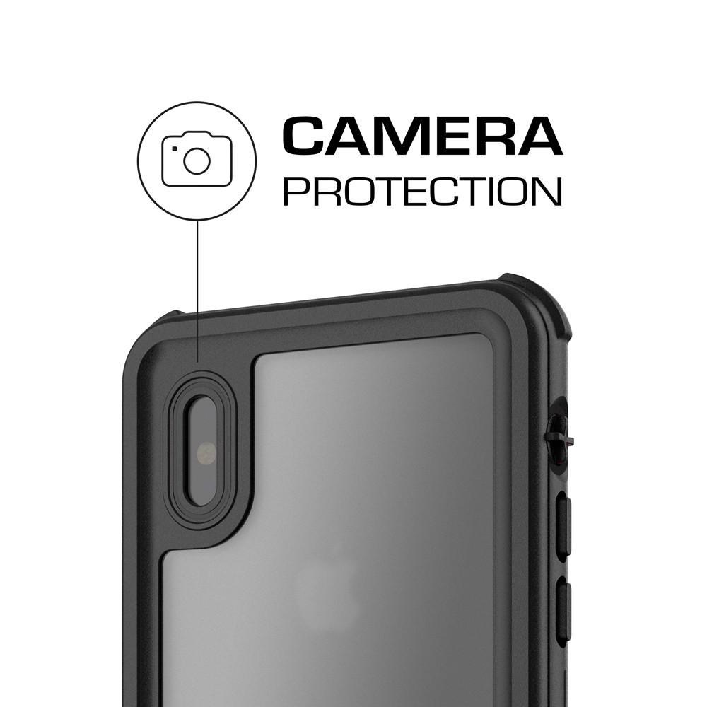 iPhone X 10 Waterproof Case, Ghostek Nautical Military Grade Shock & Drop Tested | Face ID Compatible – Retail Packaging | Black