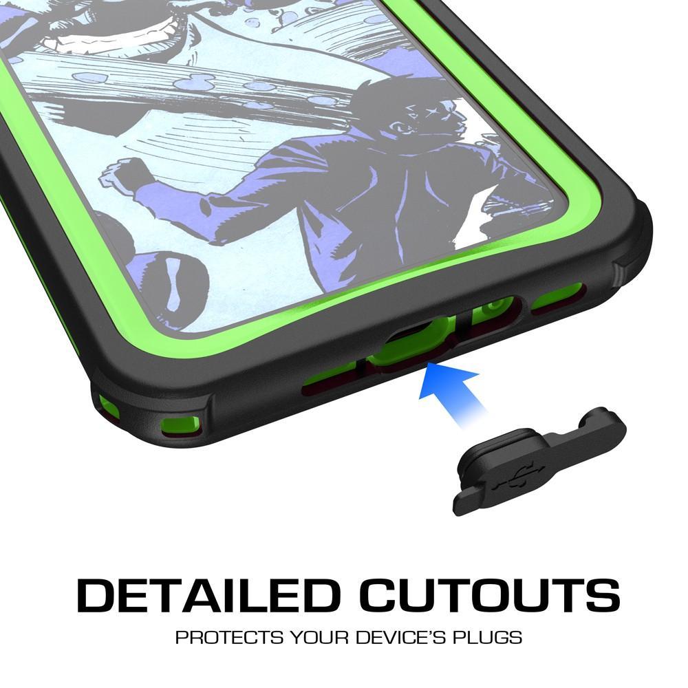iPhone X Waterproof Case, Ghostek Nautical Rugged Heavy Duty + Screen Protector | Premium Protective Construction iPhone10 | Green
