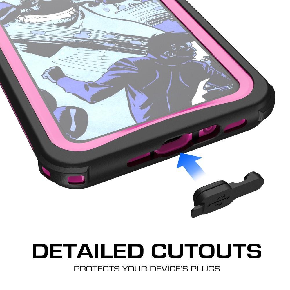 Ghostek Nautical Ultra Slim iPhone X Waterproof Case Fully Sealed Drop Resistant | Swimming Fishing Boating Snorkeling Jet Skiing Sailing Canoeing Kayaking Surfing Scuba Diving | Pink