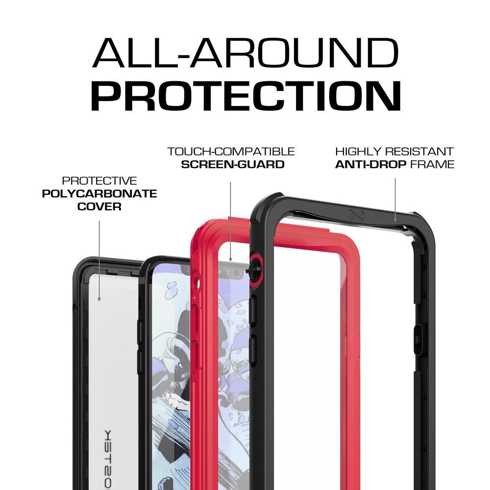 iPhone X Case , Ghostek Nautical Series Rugged Heavy Duty Case | RED