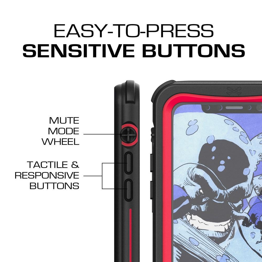 iPhone X Case , Ghostek Nautical Series Rugged Heavy Duty Case | RED