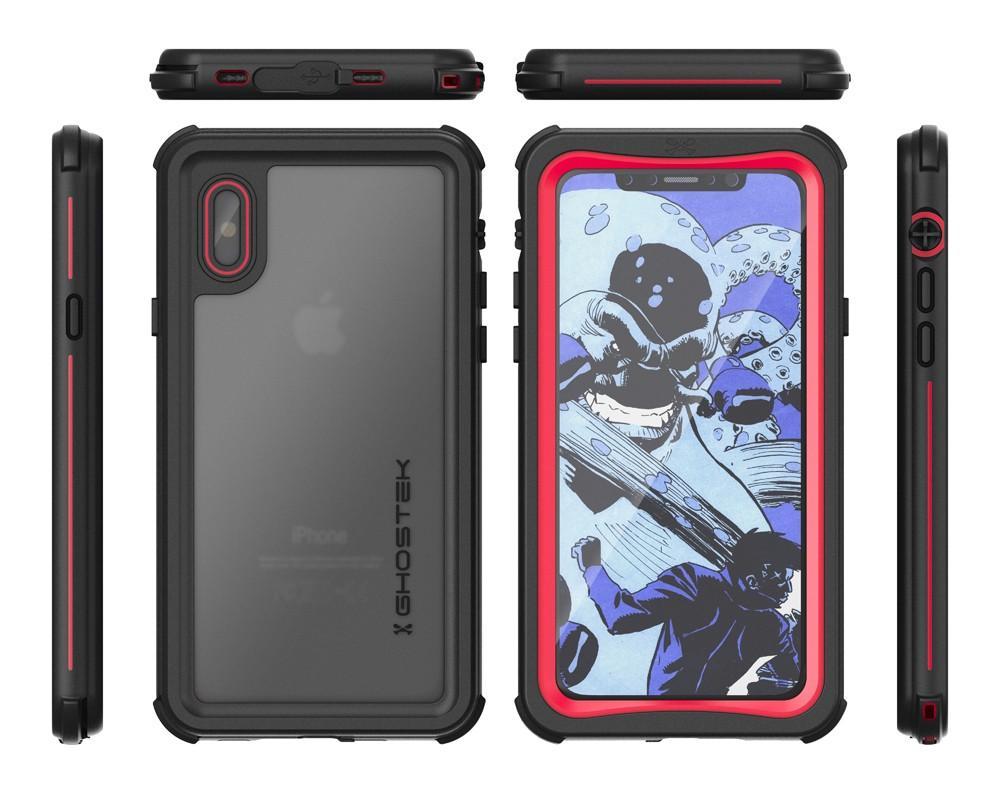 iPhone X Case , Ghostek Nautical Series Rugged Heavy Duty Case | RED