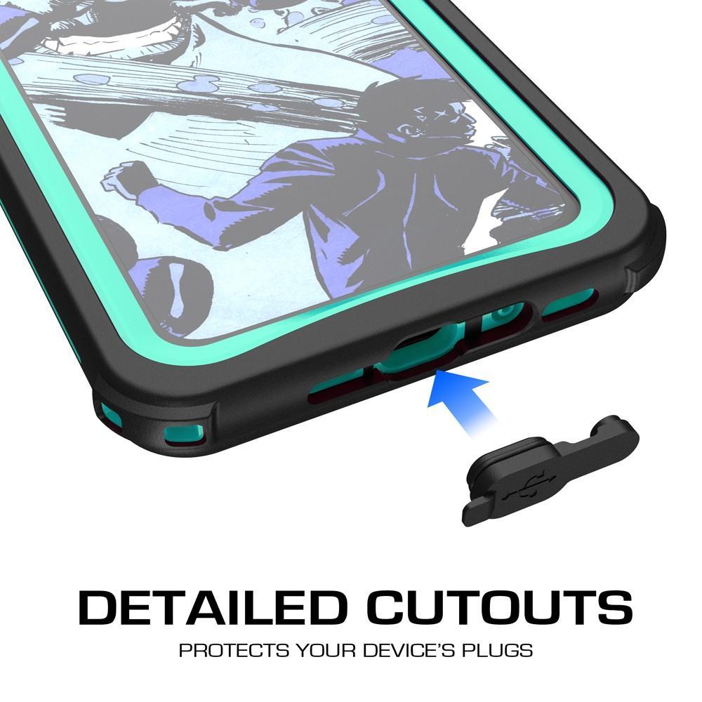 iPhone X Waterproof Case, Ghostek Nautical Series Extreme Durable Tough Cover | Hybrid Impact Rugged Outdoor Design | Teal
