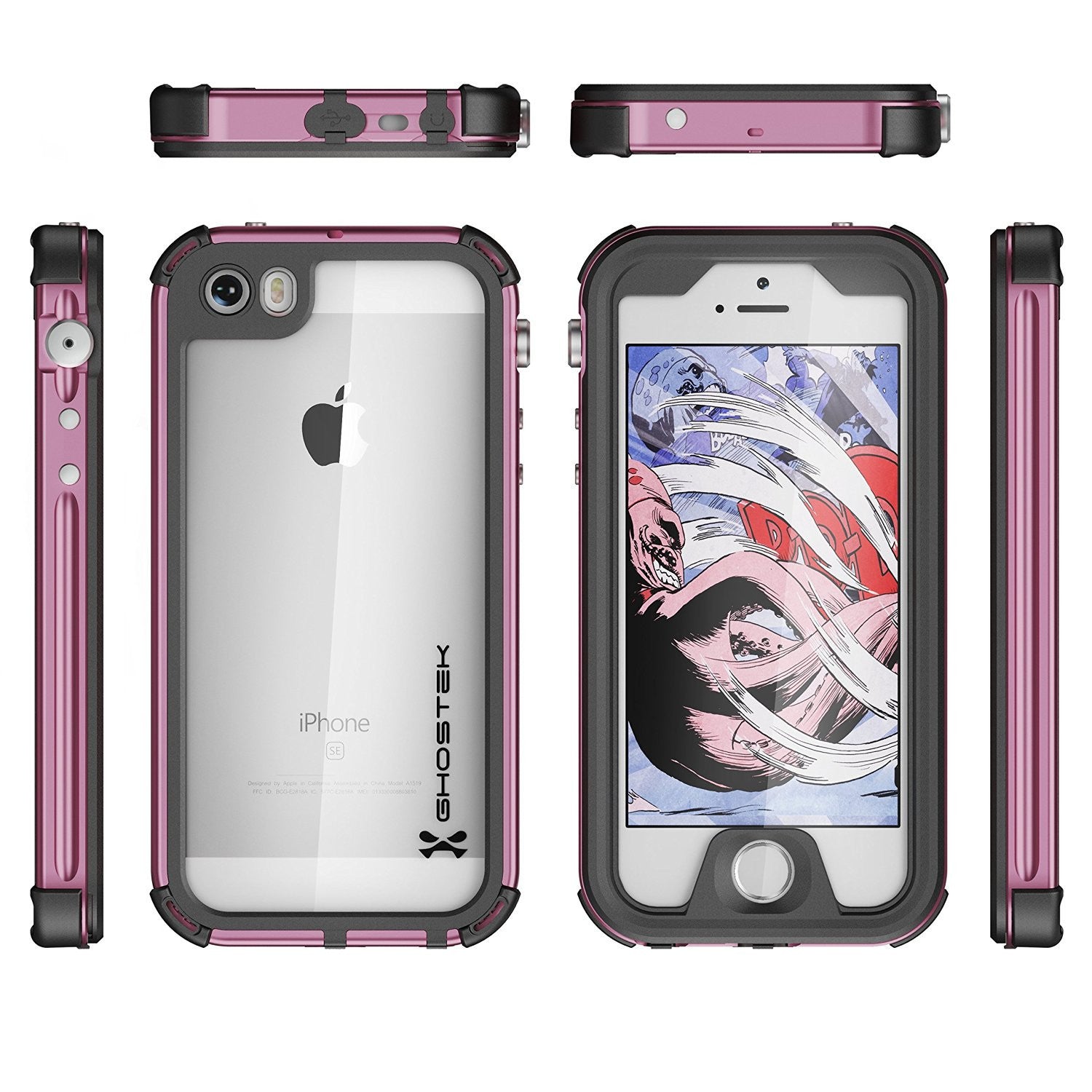 GHOSTEK - Atomic 3.0 Series Waterproof Case for Apple IPhone 7 | Pink