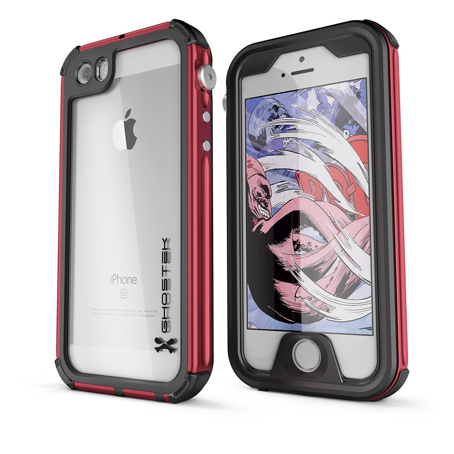 GHOSTEK - Atomic 3.0 Series Waterproof Case for Apple IPhone 7 | Red