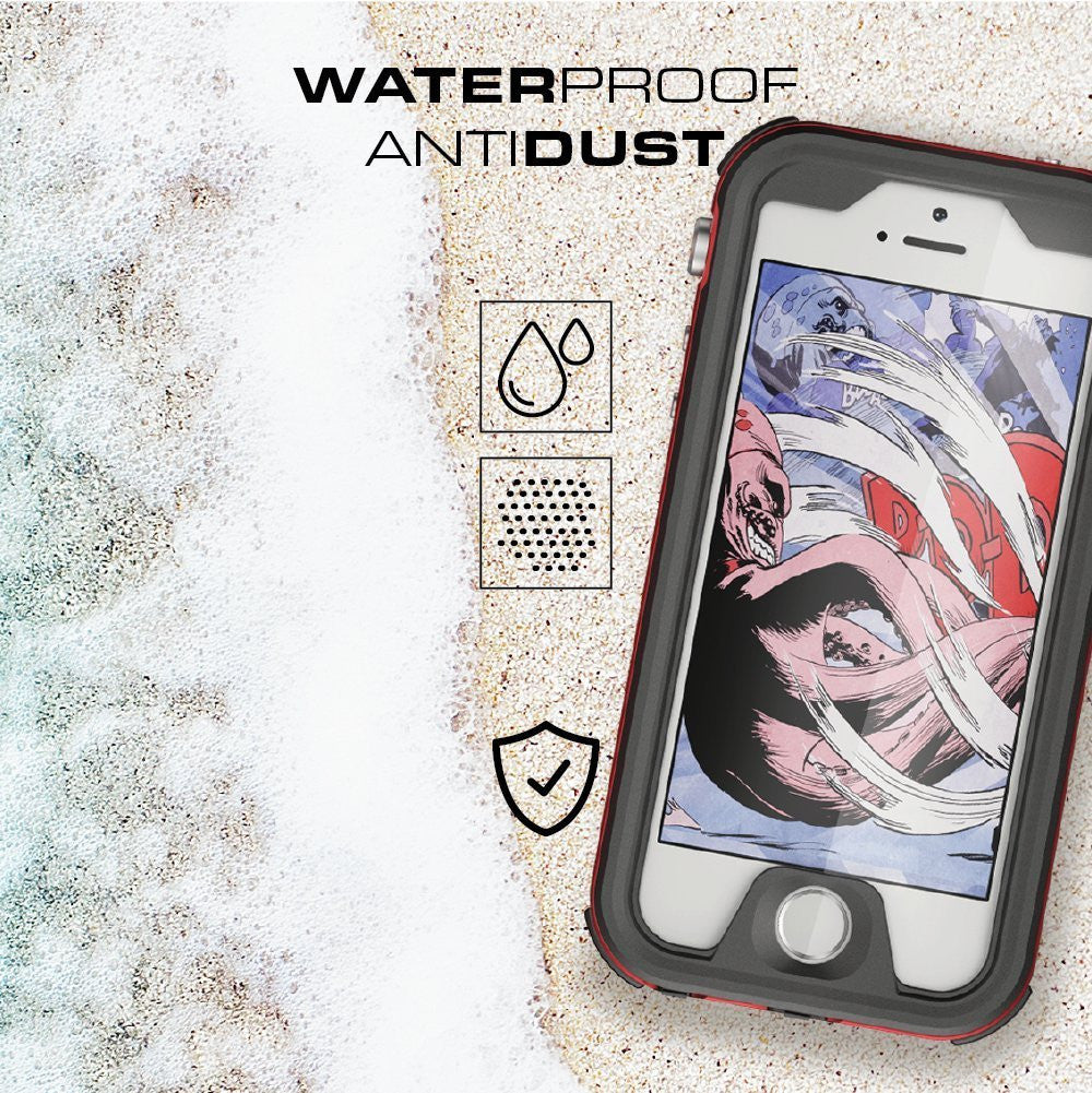 GHOSTEK - Atomic 3.0 Series Waterproof Case for Apple IPhone 7+ Plus | Red