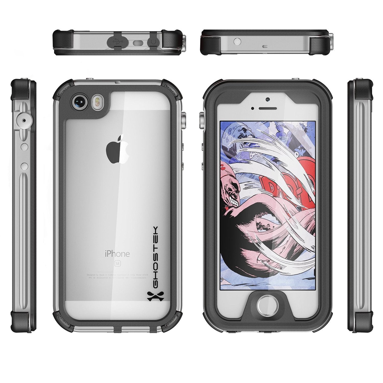 GHOSTEK - Atomic 3.0 Series Waterproof Case for Apple IPhone 7 | Silver