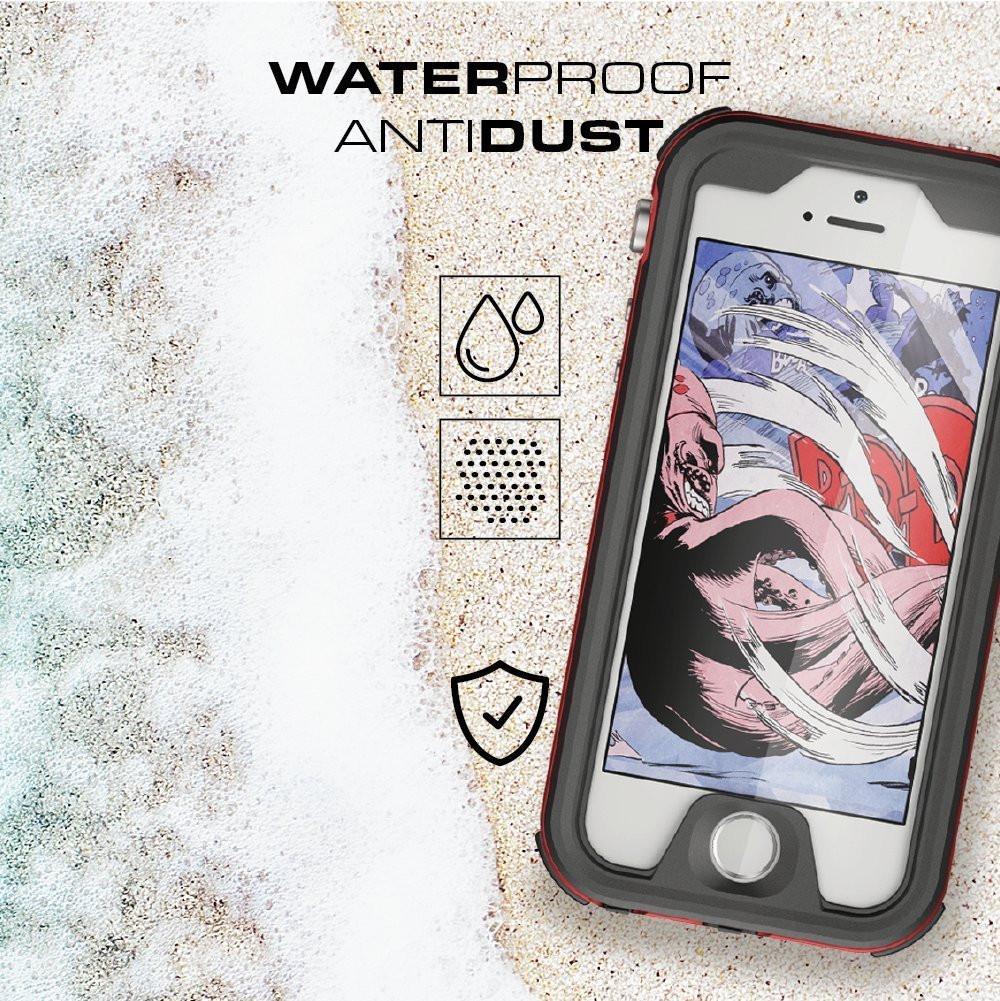 iPhone 8+ Plus Waterproof Case, Ghostek® Atomic 3.0 Silver Series | Underwater | Touch-ID