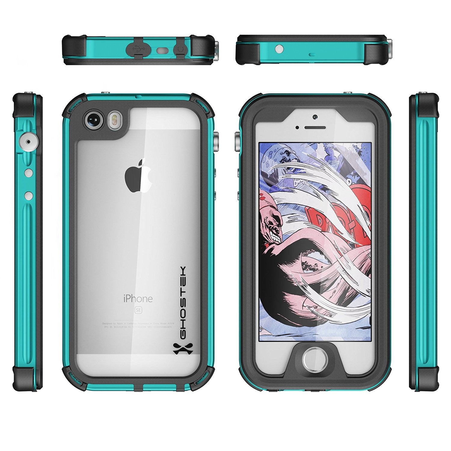 GHOSTEK - Atomic 3.0 Series Waterproof Case for Apple IPhone 7 | Teal