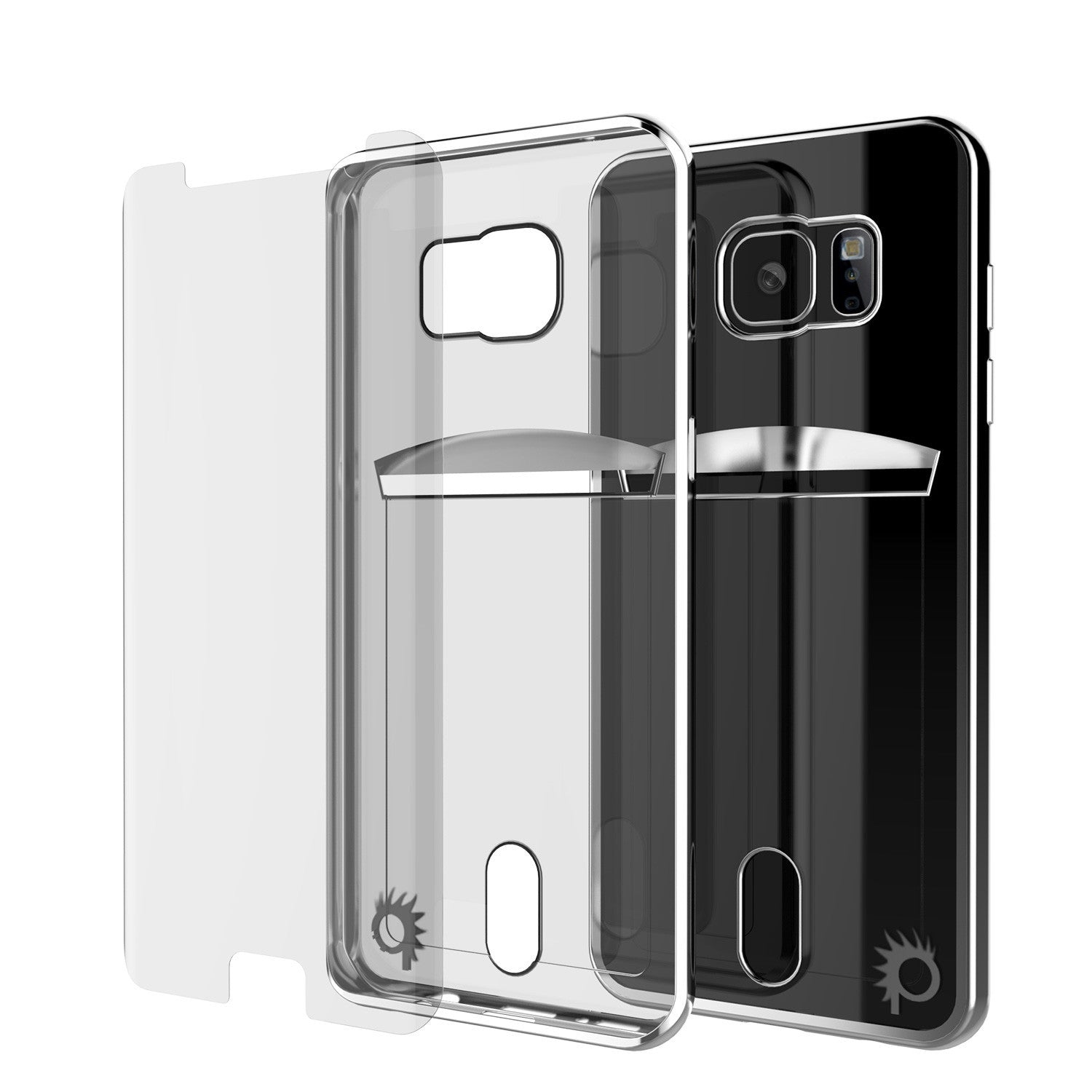 PUNKCASE - Lucid Series Premium Impact Case for Samsung S7 Edge | Silver