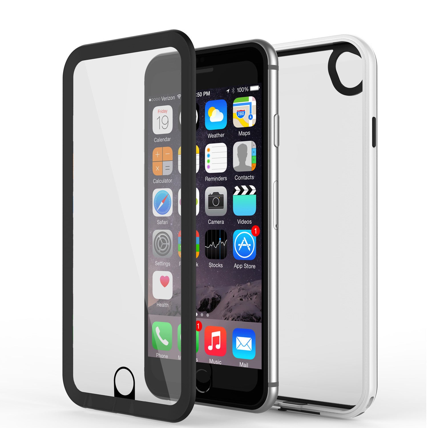 Apple iPhone 7/6s/6 Waterproof Case, PUNKcase CRYSTAL 2.0 White W/ Attached Screen Protector | Warranty