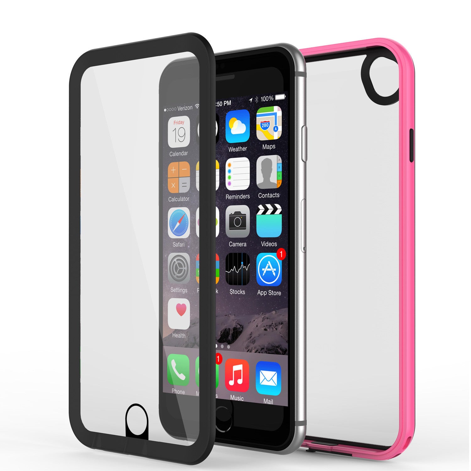 Apple iPhone 7/6s/6 Waterproof Case, PUNKcase CRYSTAL 2.0 Pink W/ Attached Screen Protector | Warranty