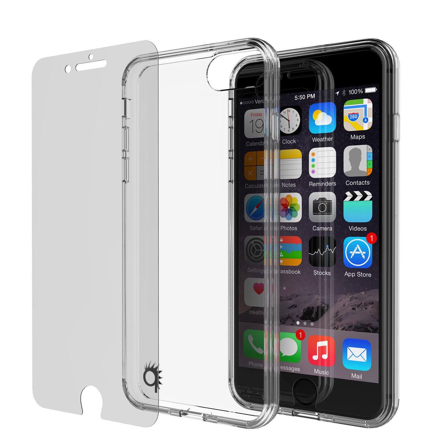 PUNKCASE - Lucid 2.0 Series Slick Frame Case for Apple IPhone 7+ Plus | Clear