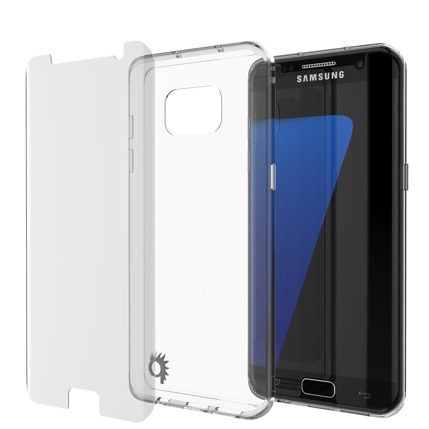 PUNKCASE - Lucid 2.0 Series Slick Frame Case for Samsung S7 Edge |Clear