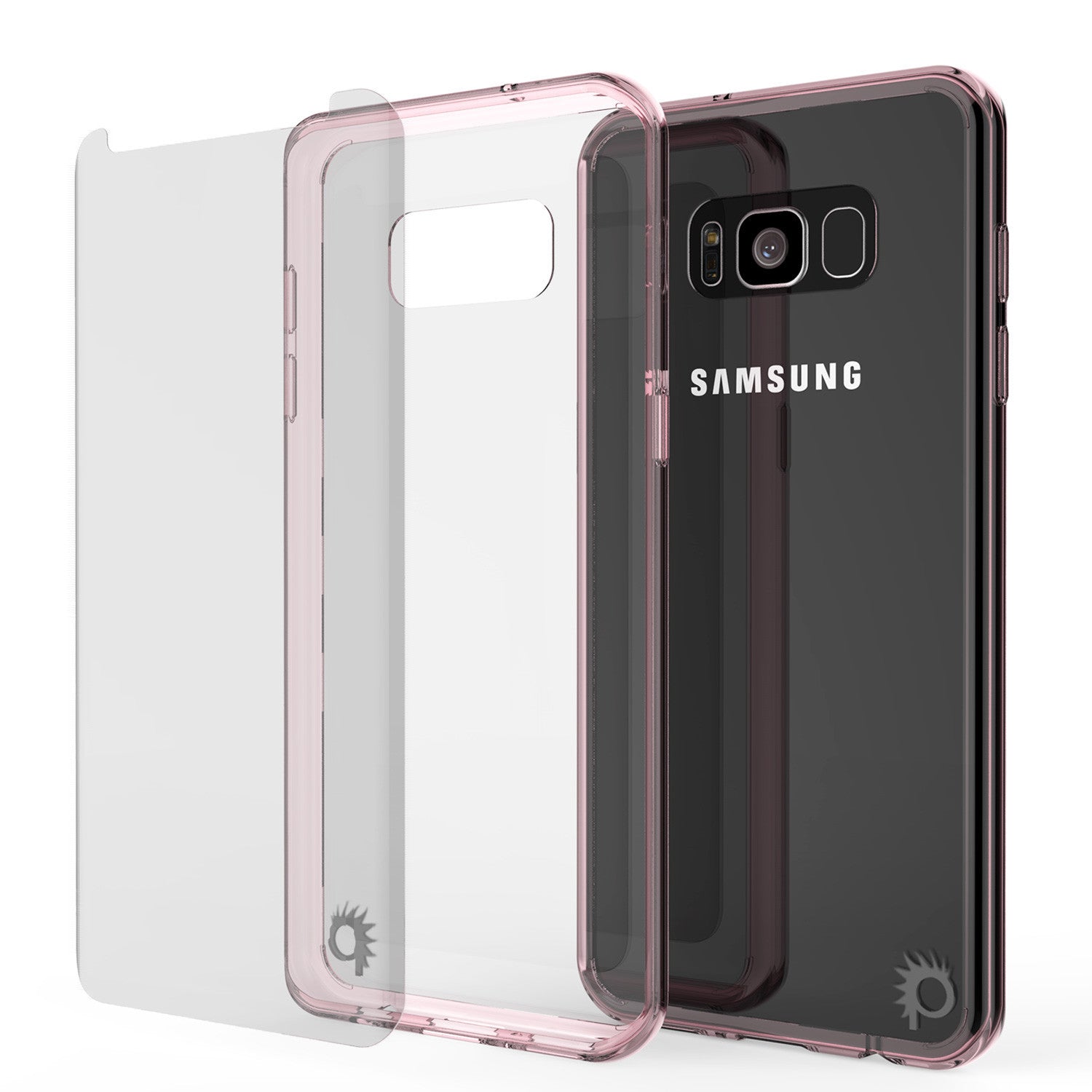 S8 Plus Case Punkcase® LUCID 2.0 Crystal Pink Series w/ PUNK SHIELD Screen Protector | Ultra Fit