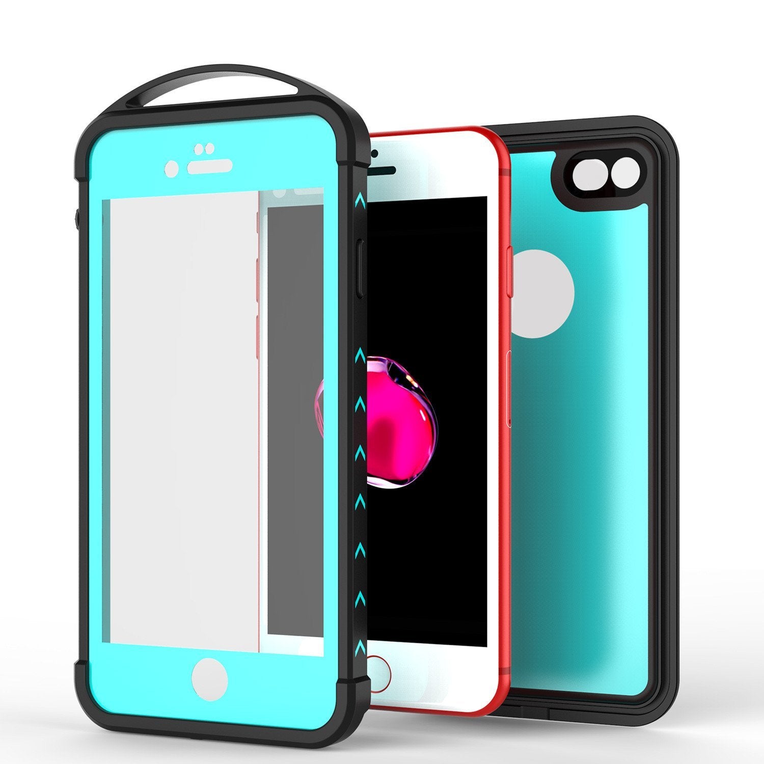 iPhone 8 Waterproof Case, Punkcase ALPINE Series, Teal | Heavy Duty Armor Cover