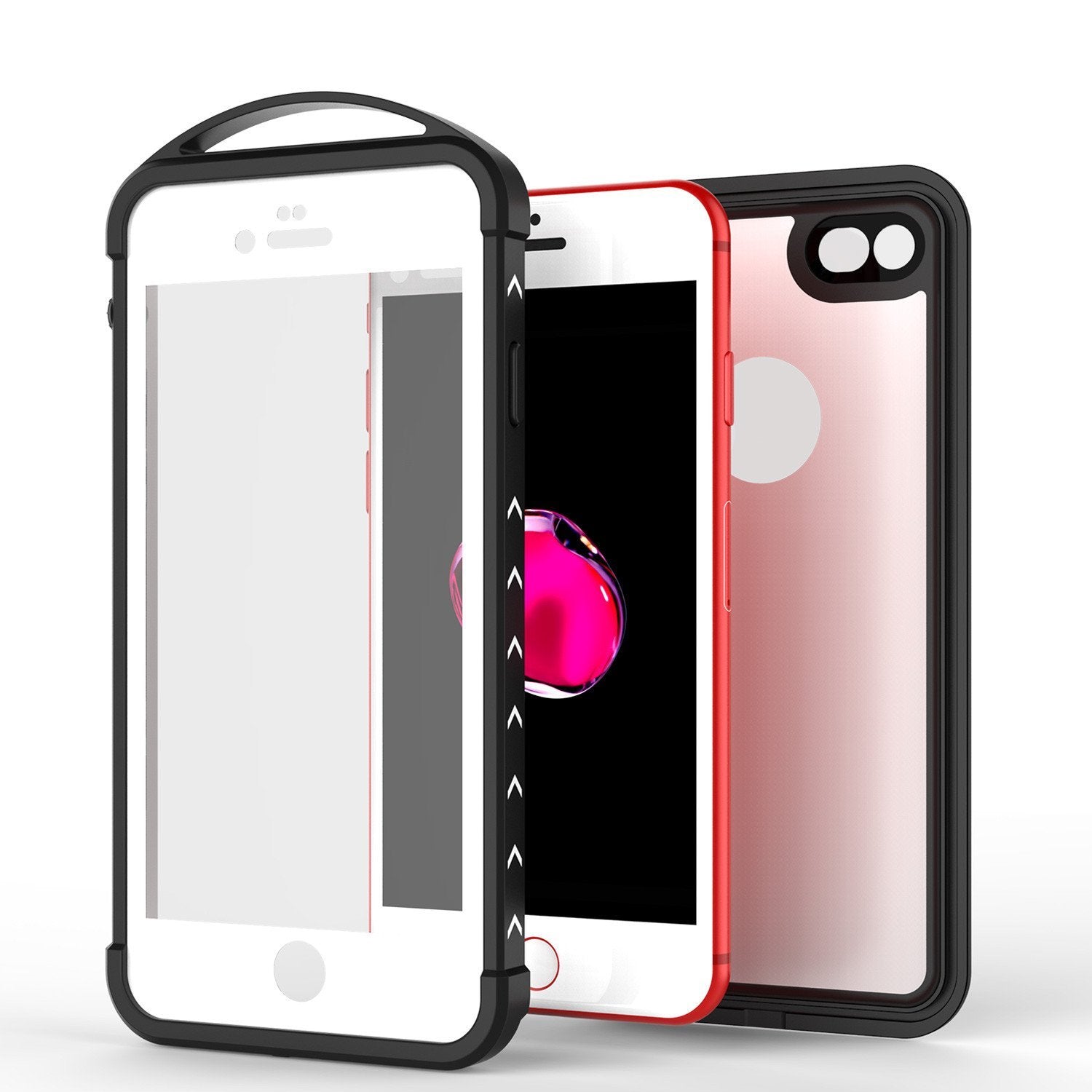 iPhone 8 Waterproof Case, Punkcase ALPINE Series, CLEAR | Heavy Duty Armor Cover