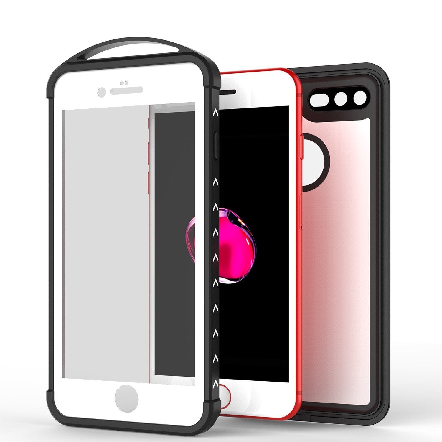 iPhone 8+ Plus Waterproof Case, Punkcase ALPINE Series, White | Heavy Duty Armor Cover