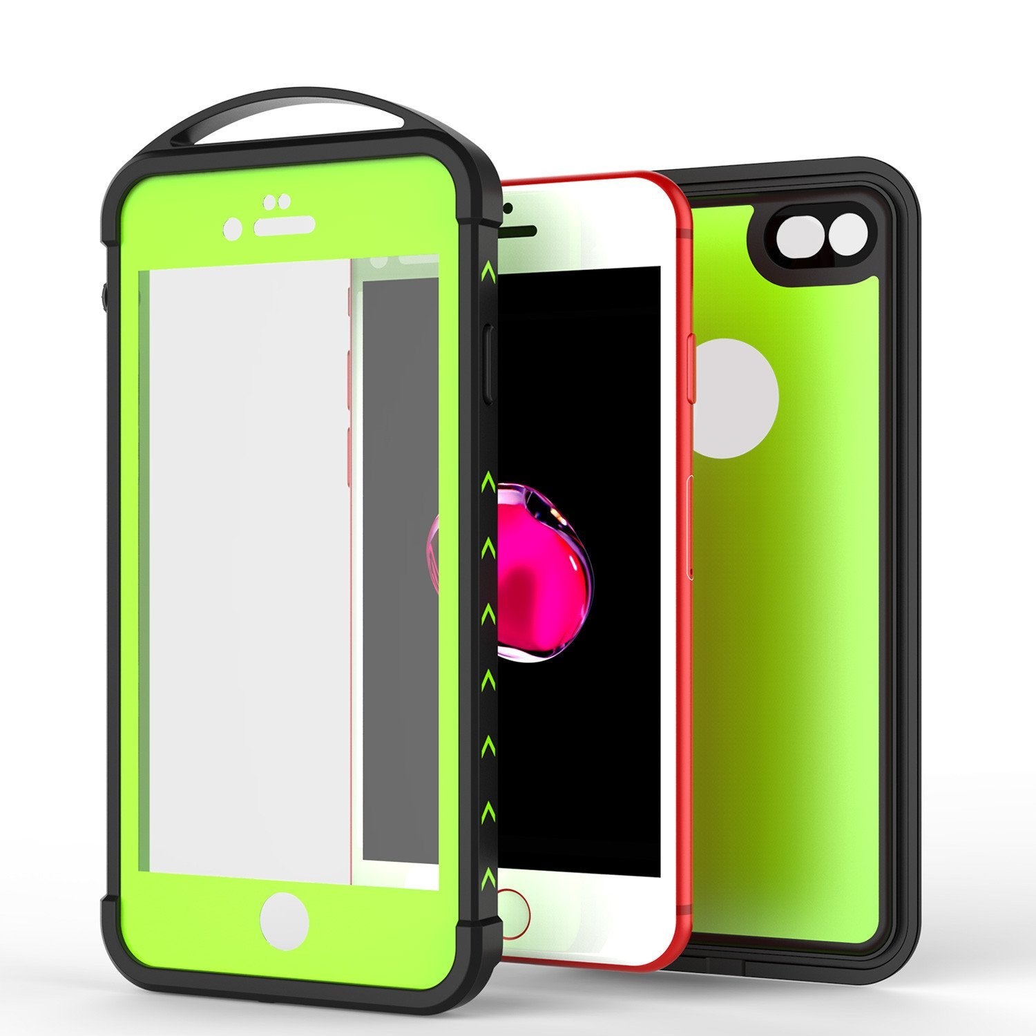 iPhone 8 Waterproof Case, Punkcase ALPINE Series, Light Green | Heavy Duty Armor Cover
