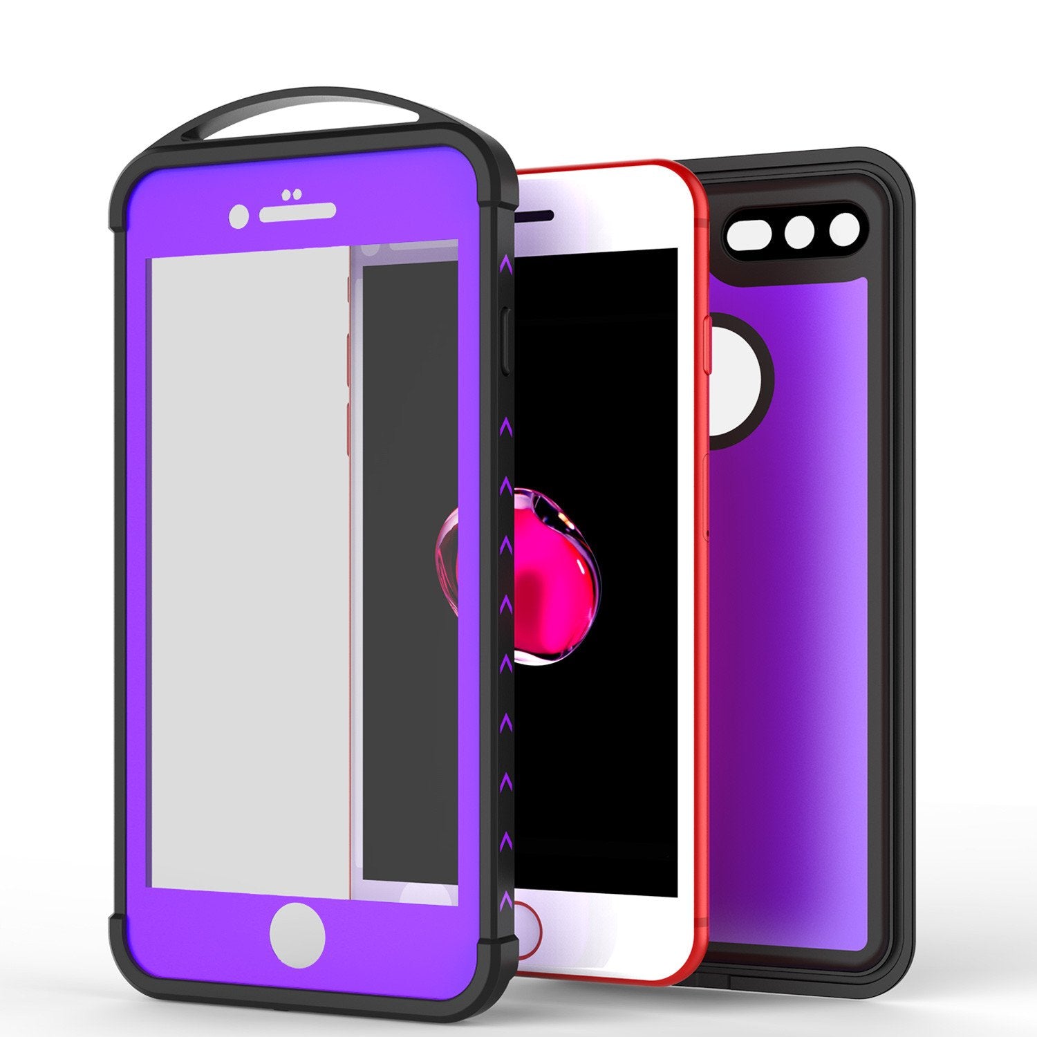 iPhone 7+ Plus Waterproof Case, Punkcase ALPINE Series, Purple | Heavy Duty Armor Cover