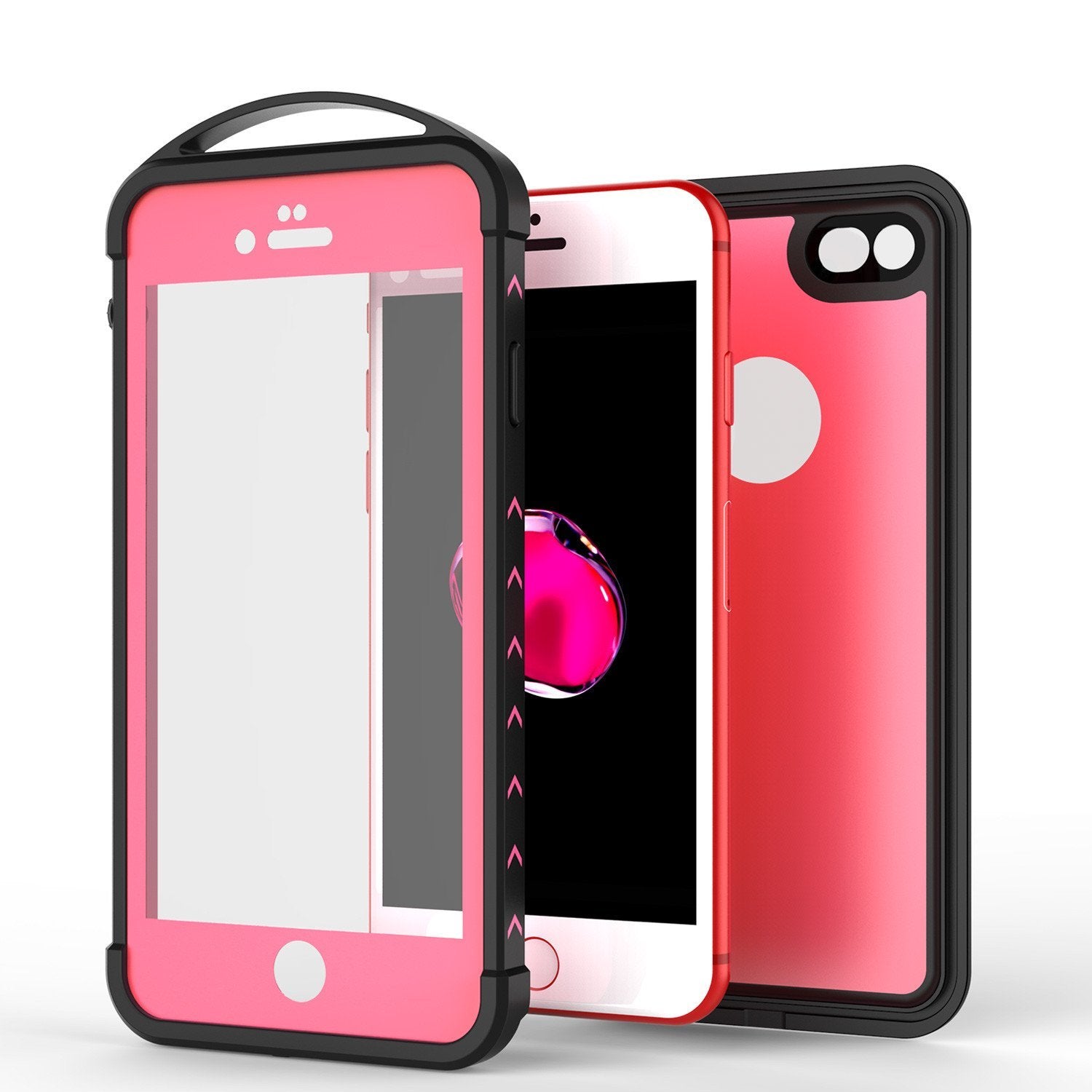 iPhone 8 Waterproof Case, Punkcase ALPINE Series, Pink | Heavy Duty Armor Cover