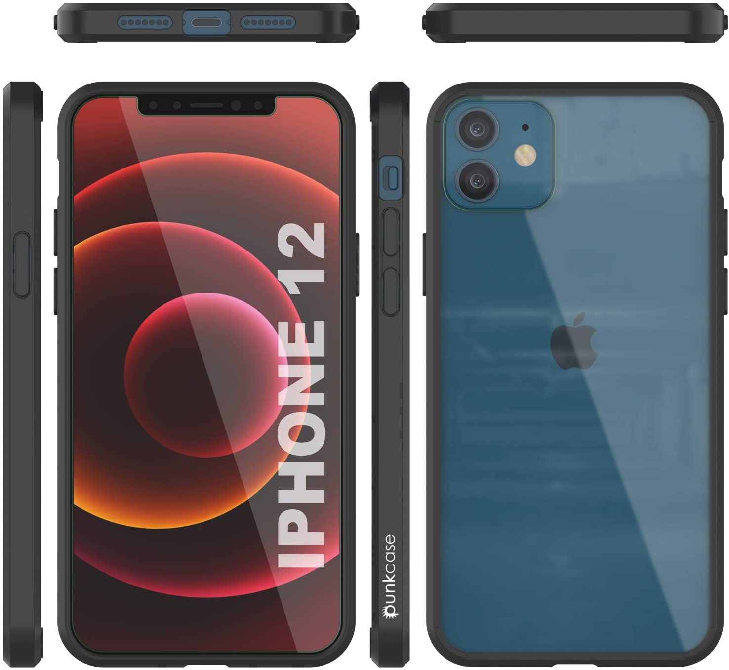 iPhone 13 Case Punkcase® LUCID 2.0 Black Series w/ PUNK SHIELD Screen Protector | Ultra Fit