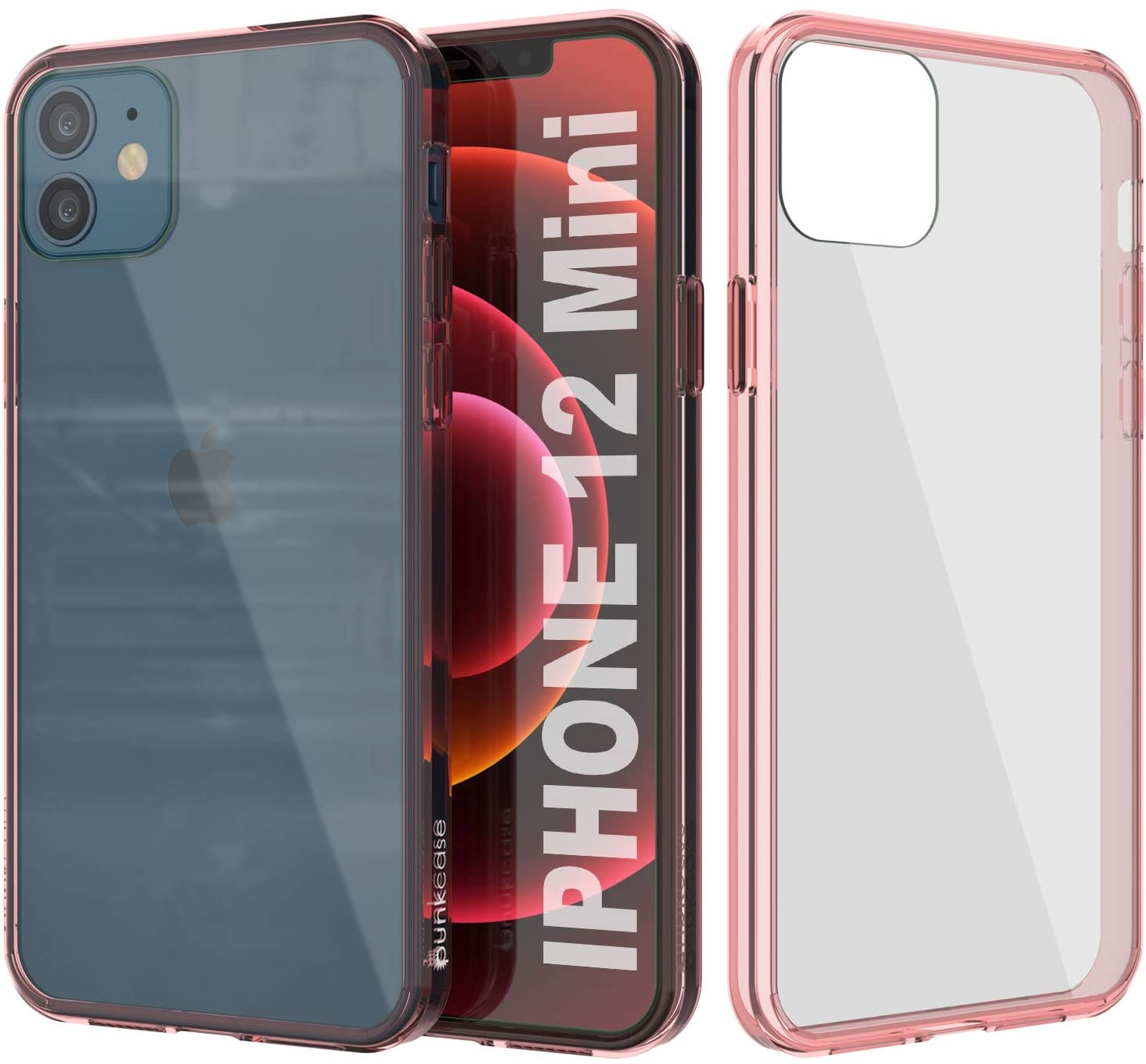 iPhone 12 Mini Case Punkcase® LUCID 2.0 Crystal Pink Series w/ PUNK SHIELD Screen Protector | Ultra Fit