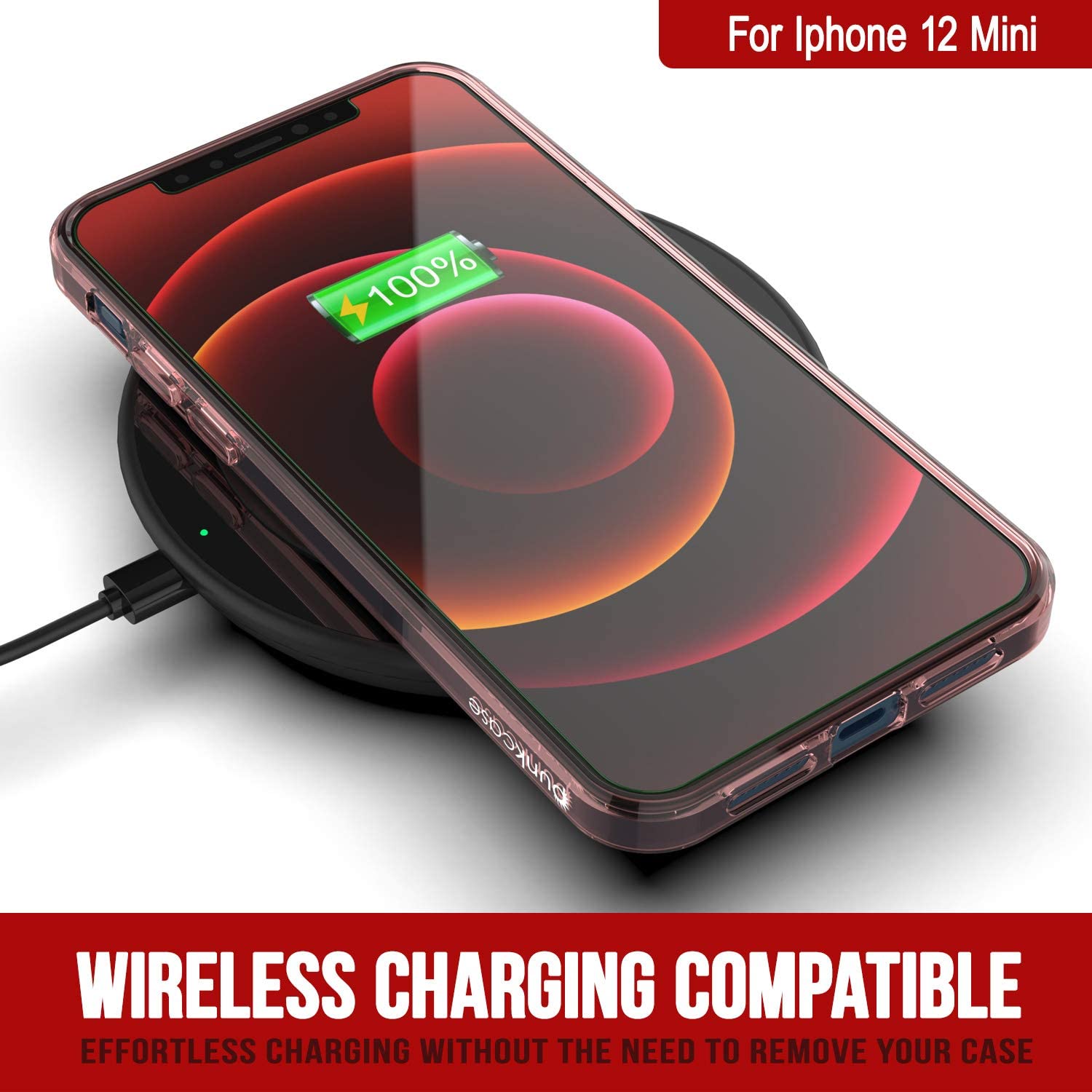 iPhone 12 Mini Case Punkcase® LUCID 2.0 Crystal Pink Series w/ PUNK SHIELD Screen Protector | Ultra Fit