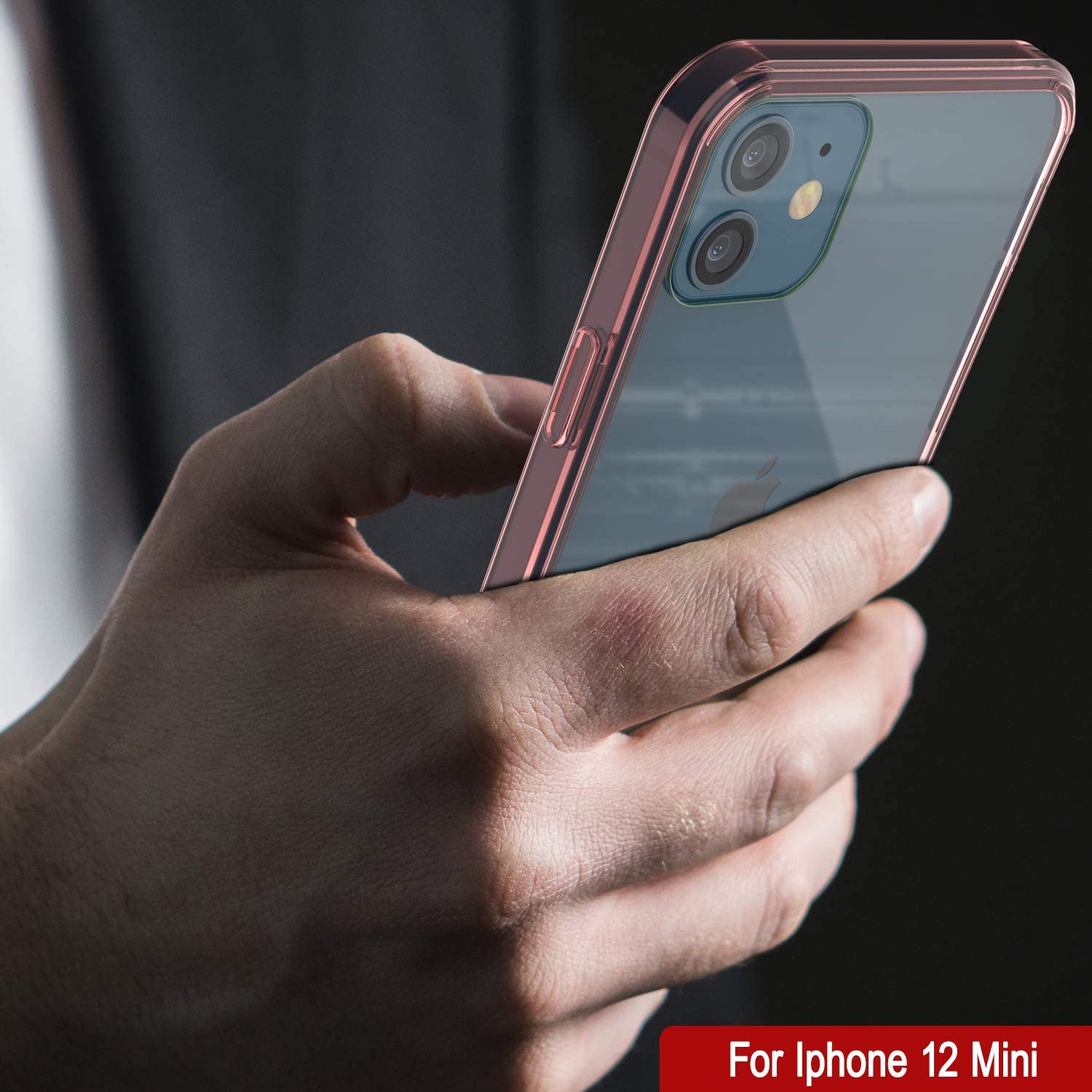 iPhone 12 Mini Case Punkcase® LUCID 2.0 Crystal Pink Series w/ PUNK SHIELD Screen Protector | Ultra Fit