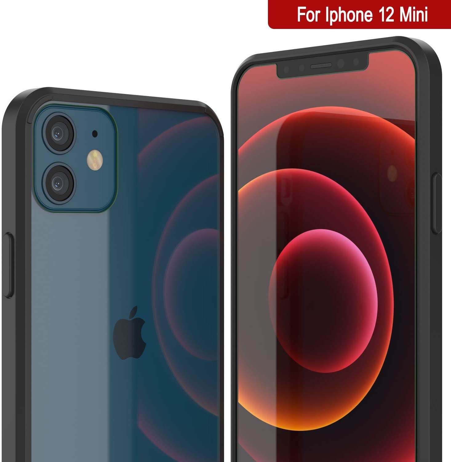 iPhone 12 Mini Case Punkcase® LUCID 2.0 Black Series w/ PUNK SHIELD Screen Protector | Ultra Fit