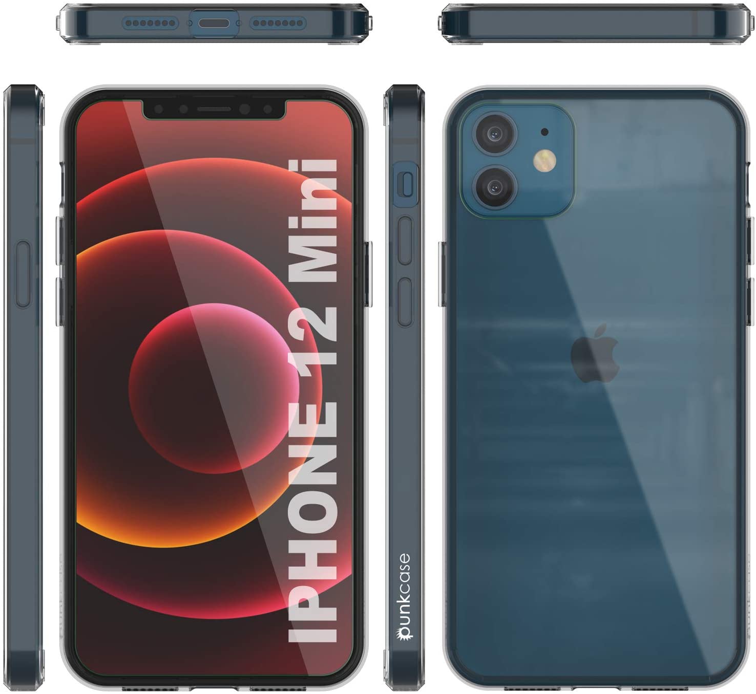 iPhone 12 Mini Case Punkcase® LUCID 2.0 Clear Series Series w/ PUNK SHIELD Screen Protector | Ultra Fit