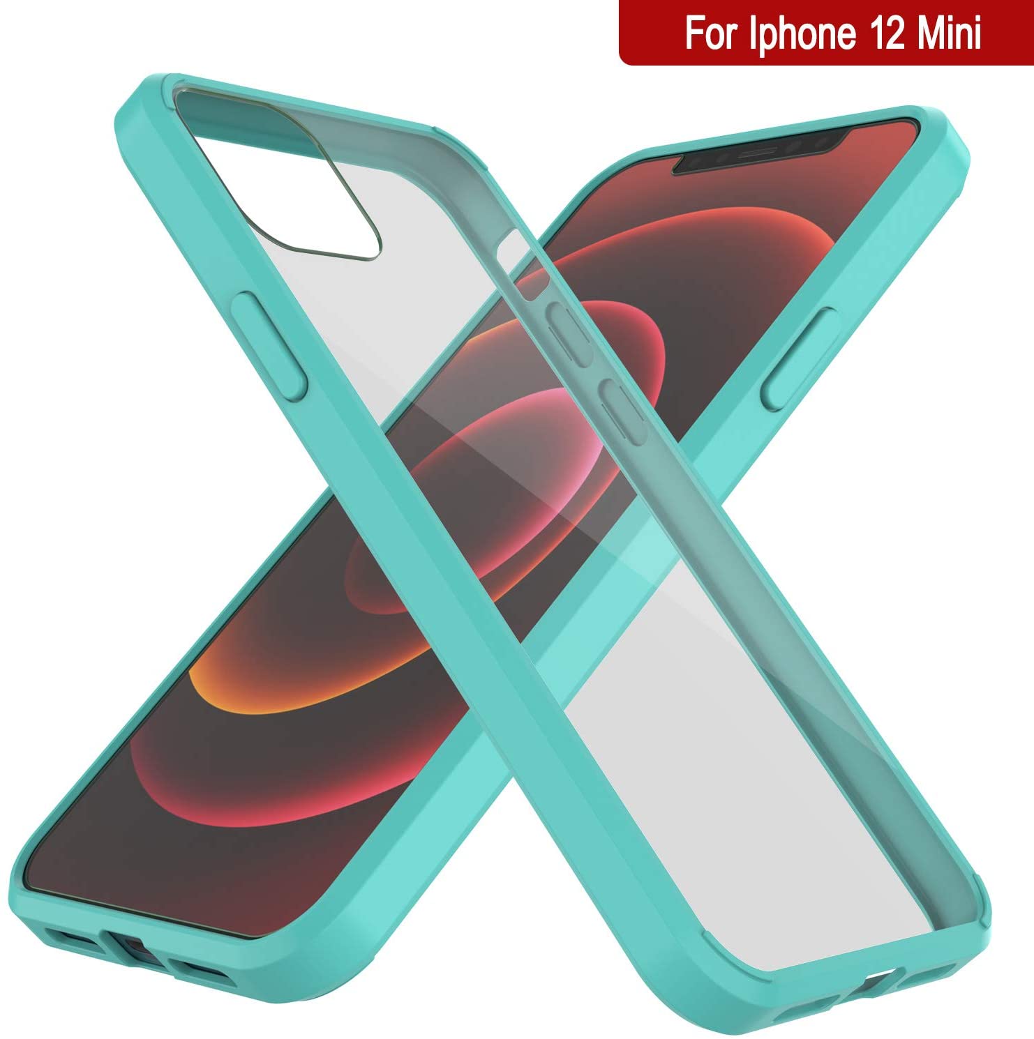 iPhone 12 Mini Case Punkcase® LUCID 2.0 Teal Series w/ PUNK SHIELD Screen Protector | Ultra Fit