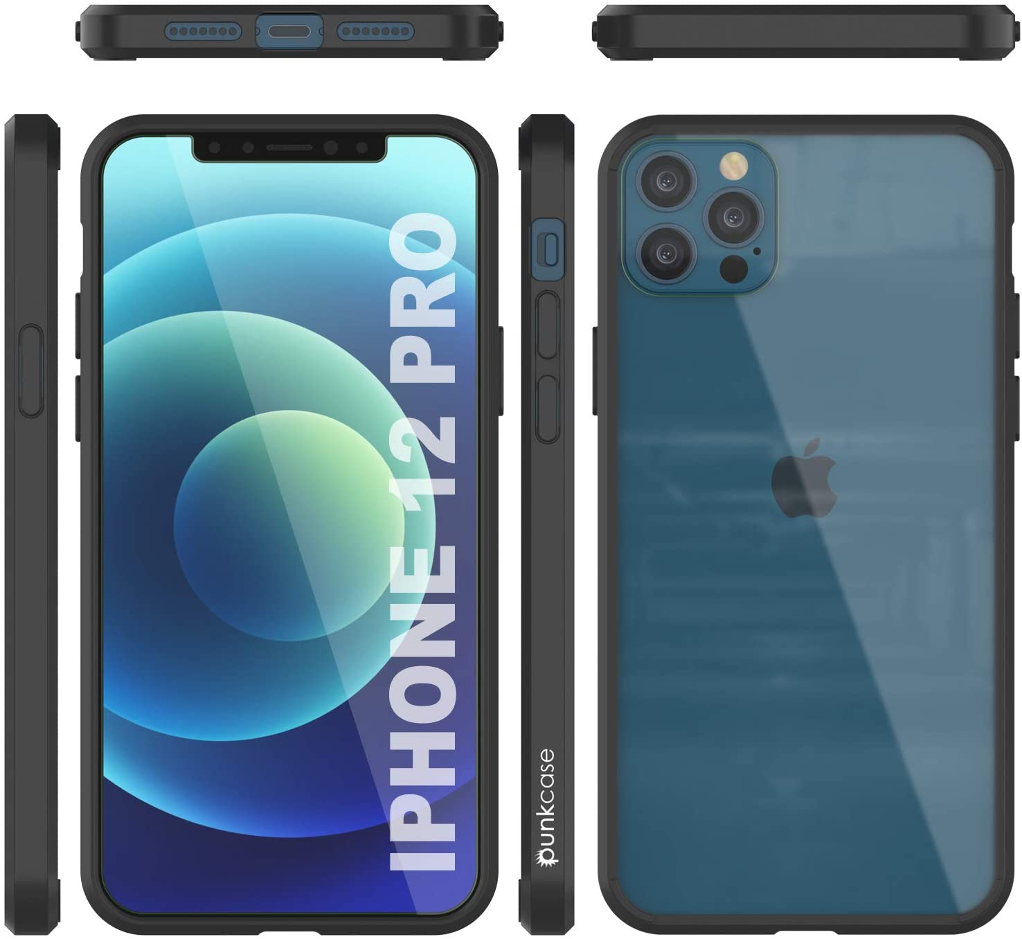 iPhone 13 Pro Case Punkcase® LUCID 2.0 Black Series w/ PUNK SHIELD Screen Protector | Ultra Fit