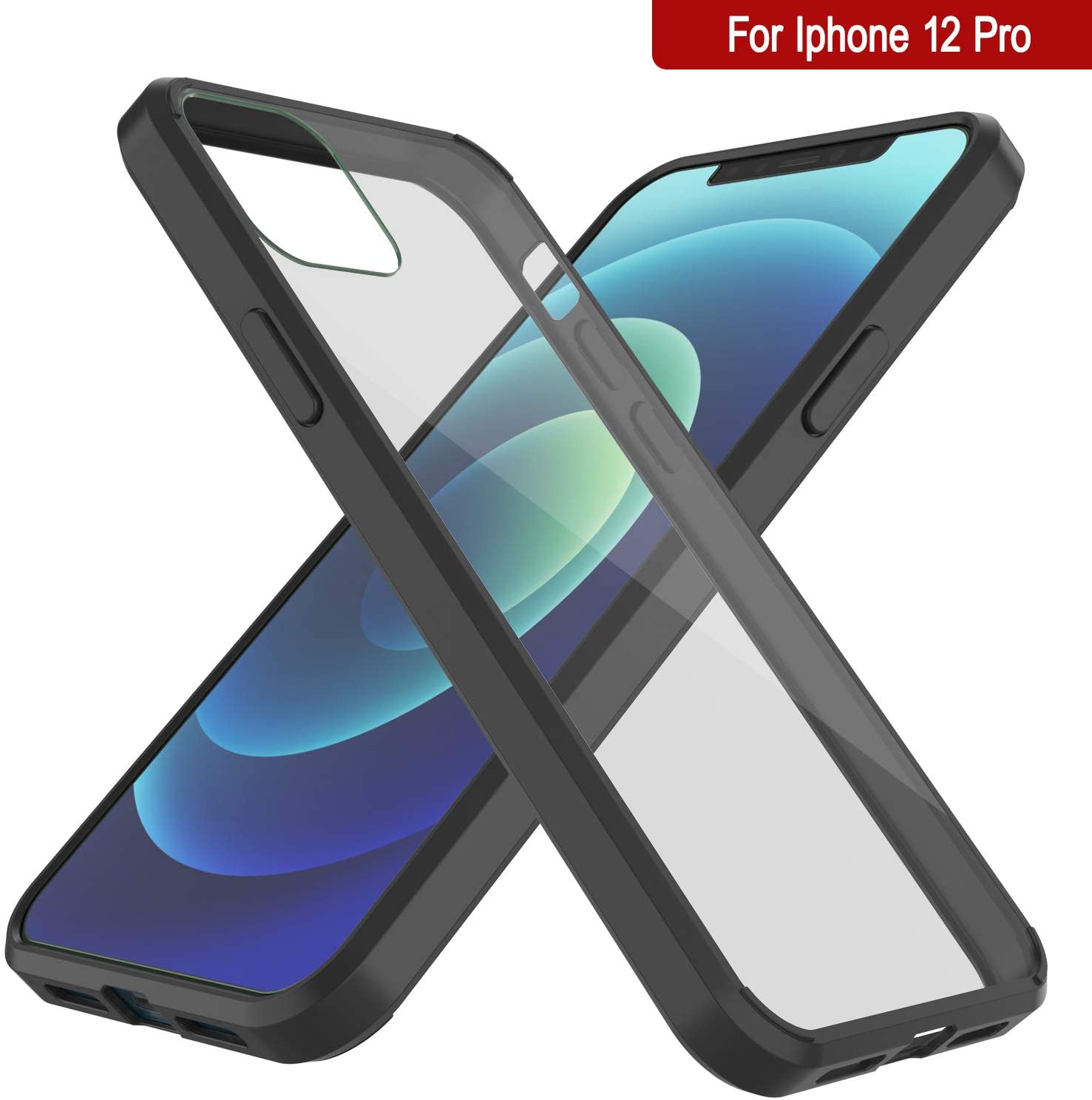 iPhone 13 Pro Case Punkcase® LUCID 2.0 Black Series w/ PUNK SHIELD Screen Protector | Ultra Fit